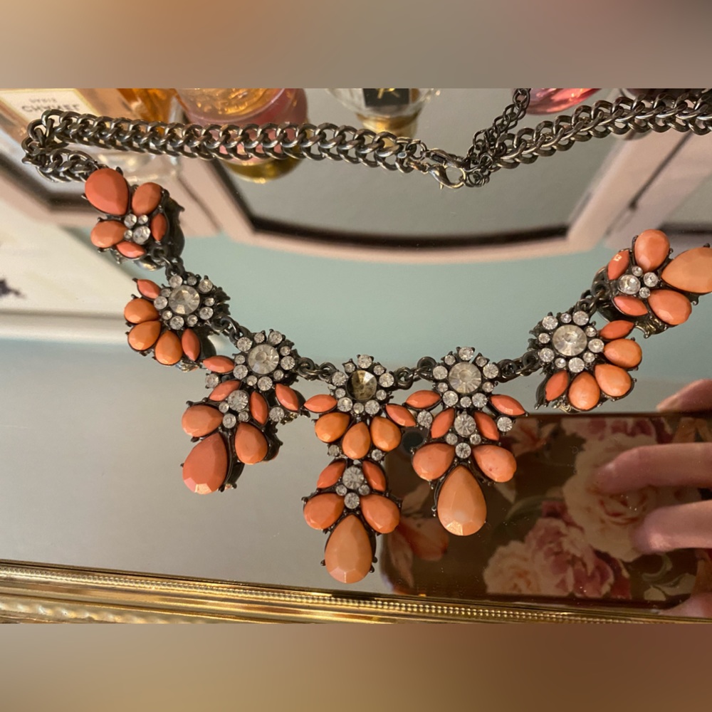 J Crew Necklace missing a crystal as shown in picture.